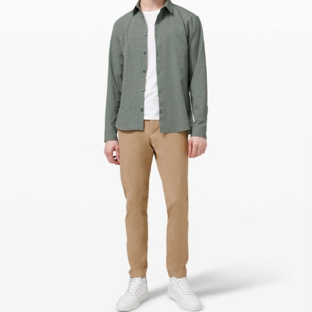 Lululemon Commission Slim khaki pants men's 34×30